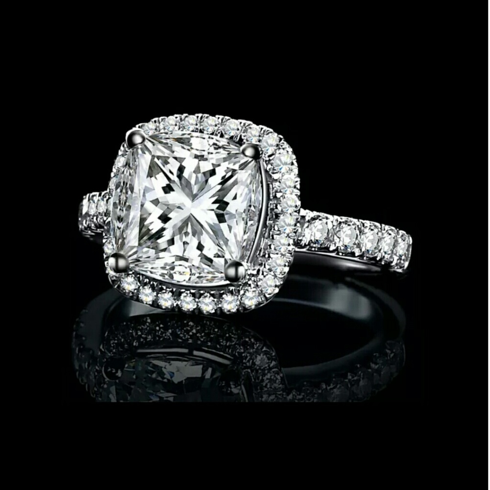 Sz9 Princess Cut 3CT AAA Zircon CZ Costume jewelry